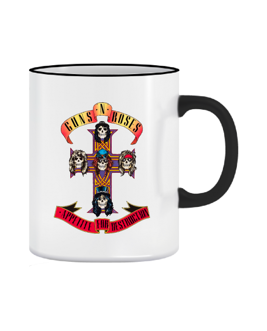 Puodelis Guns and roses cross